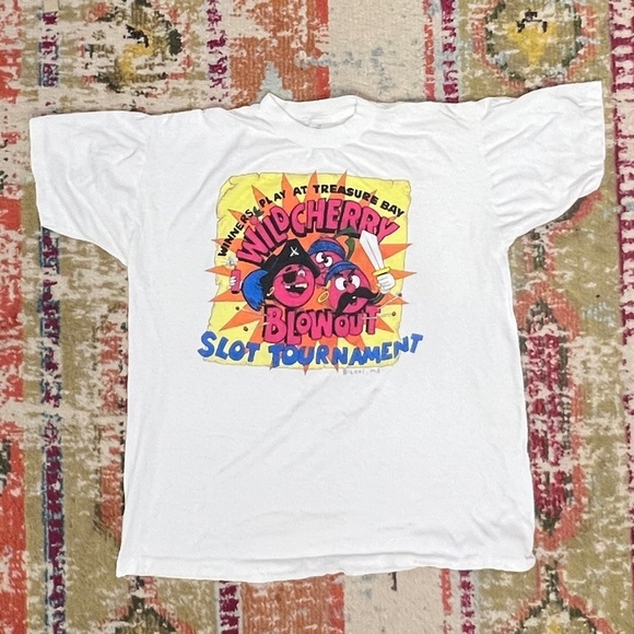 Vintage Other - Vintage 90s Wild Cherry Blowout Slot Tournament Casino 1990s t-shirt